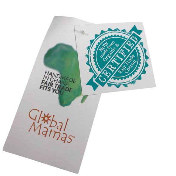 NEW Global Mamas Swing Dress Sz Large Organic Cotton Cowl Neck Canopy Fair Trade - Picture 8 of 9